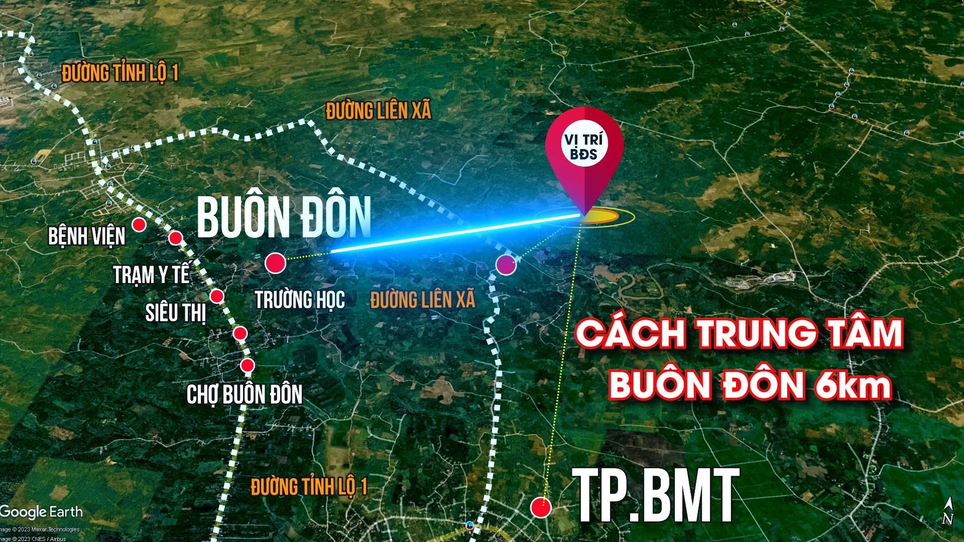 Bán đất sào view ôm suối buôn đôn