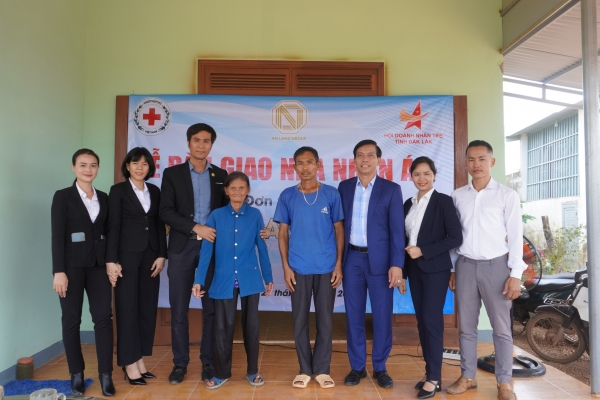 CÔNG TY BĐS AN LAND BÀN GIAO VÀ KHỞI CÔNG NHÀ NHÂN ÁI TẠI EA RÔK, EA BUNG HUYỆN EA SÚP