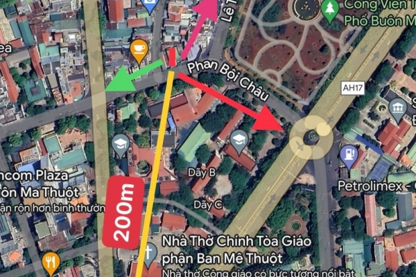 NHÀ MẶT TIỀN KINH DOANH ĐƯỜNG PHAN BỘI CHÂU - TP BMT  DT 4.9X16 16 TỶ